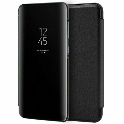 Funda COOL Flip Cover para Samsung A105 Galaxy A10 Clear View Negro