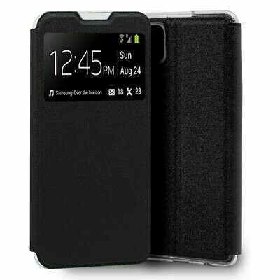 Funda COOL Flip Cover para Samsung A125 Galaxy A12 Liso Negro