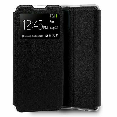 Funda COOL Flip Cover para Samsung A415 Galaxy A41 Liso Negro