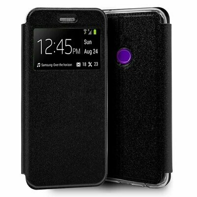 Funda COOL Flip Cover para Realme 5 Pro Liso Negro