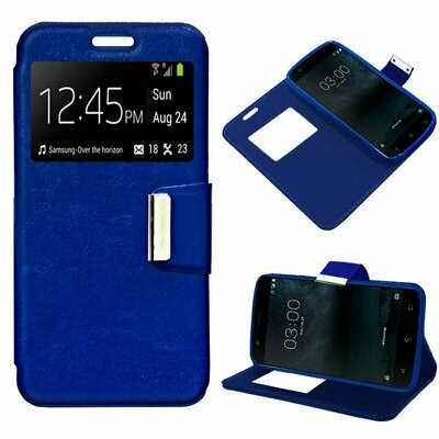 Funda COOL Flip Cover para Nokia 3 Liso Azul