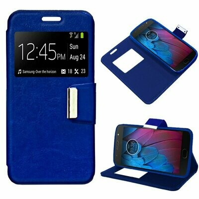 Funda COOL Flip Cover para Motorola Moto G5S Liso Azul