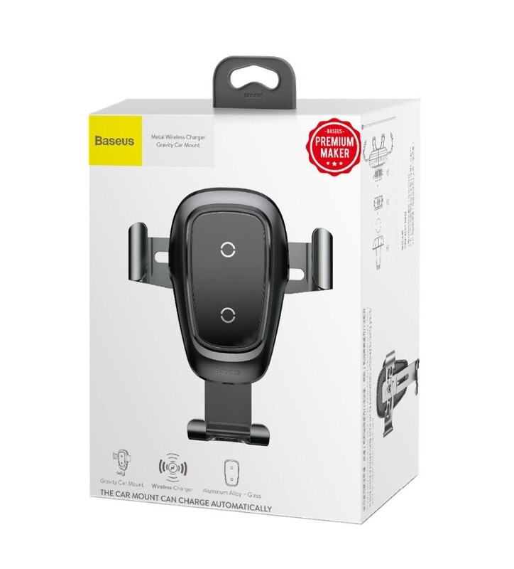 Soporte de Coche Baseus + Cargador Inalámbrico - (10W)