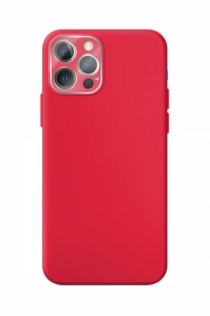 Funda Silicona Suave IPhone 13 Pro con Protector Camara 3D - Rojo