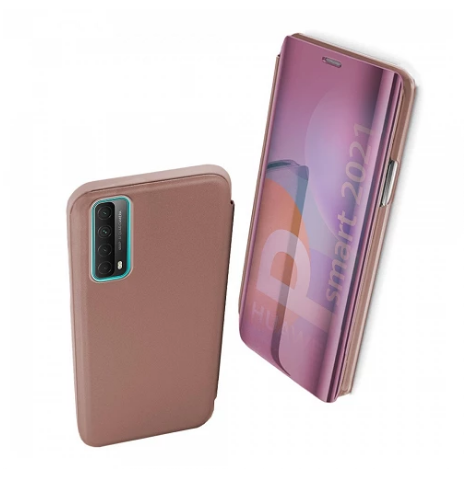 Funda Flip con Stand Huawei P Smart 2021 Clear View - Rosa