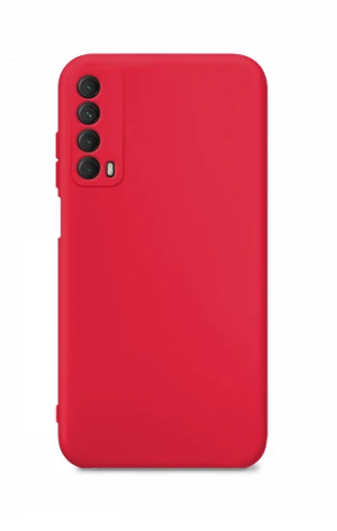 Funda Silicona Suave Huawei P Smart 2021 con Cámara 3D - Rojo