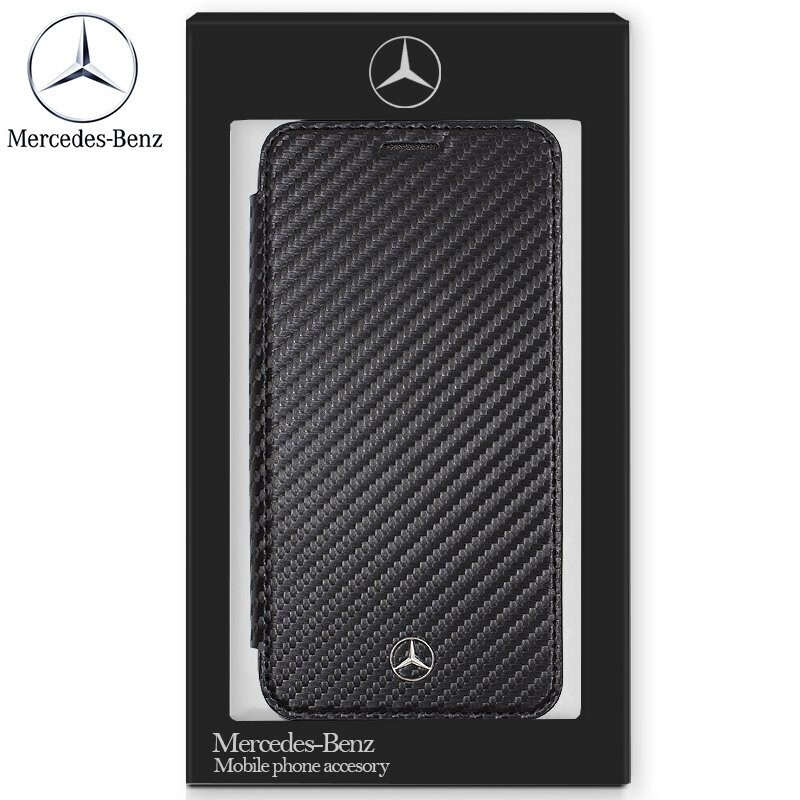 Funda Flip Cover IPhone XR Licencia Mercedes-Benz Negro