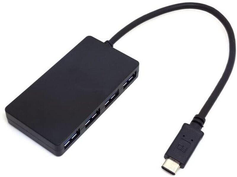 USB 3,1 tipo C USB-C adaptador Hub múltiple de 4 puertos para PC ordenador portátil Tablet Laptop soporte Windows 8 MacOS