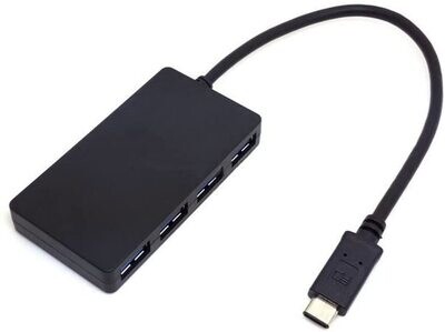 USB 3,1 tipo C USB-C adaptador Hub múltiple de 4 puertos para PC ordenador portátil Tablet Laptop soporte Windows 8 MacOS