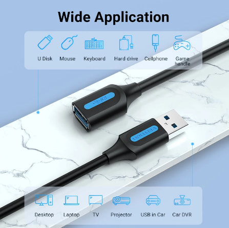 Cable Male to Female Extender Cable Fast Speed USB 3.0 Cable Extended for laptop PC USB 2.0 Extension