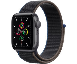 Apple Watch SE (GPS + Cellular, 40 mm) Caja de Aluminio en Gris Espacial - Correa Loop Deportiva en Color carbón