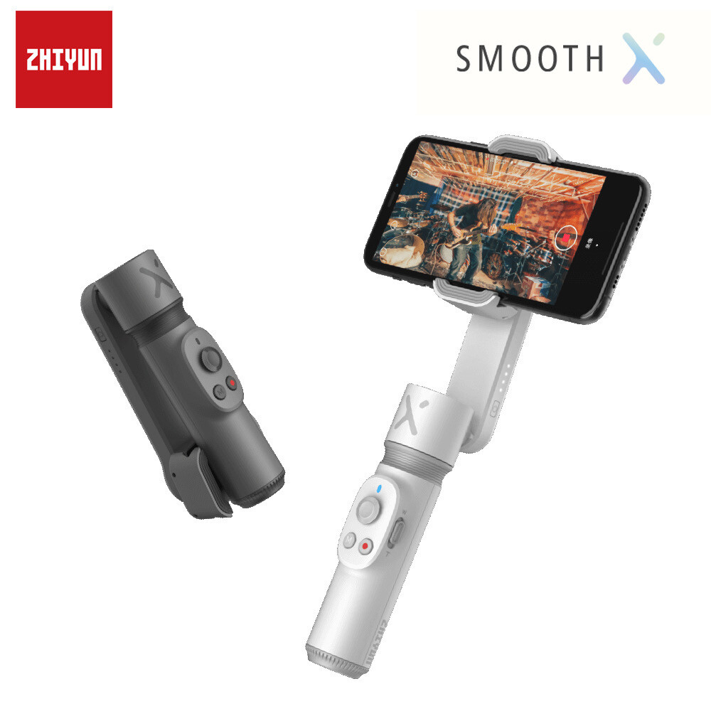 Estabilizador digital - Zhiyun Smooth-X, Para Smartphones, 5.5h de autonomía, 300 °, Gris