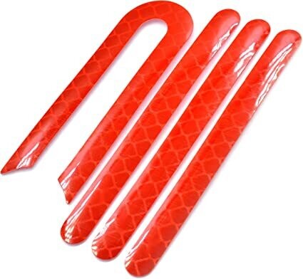 Xiaomi Mi Electric Scooter / Pro M365 / Pegatina reflectante embellecedor rojo (Set 4 Unidades) compatible