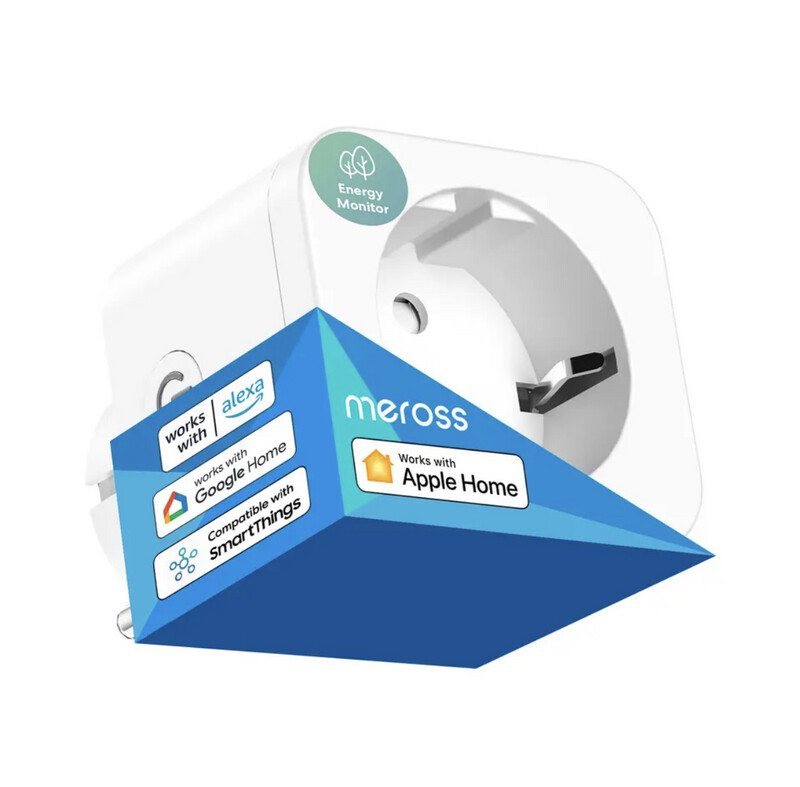 Enchufe Inteligente HomeKit / Google Home / Alexa / SmartThings 16A (Con monitor de consumo)