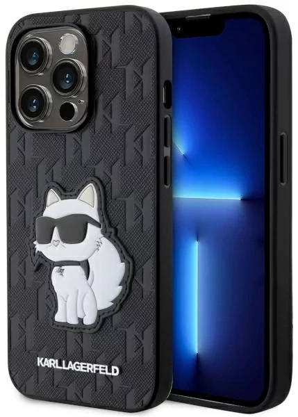 Funda Karl Lagerfeld para iPhone14 Pro 6.1" color Negro  -KLHCP14LSAKHPCK