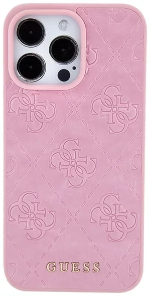 Funda Guess para iPhone 15 Pro MAX de 6,7 Pulgadas, Color Rosa