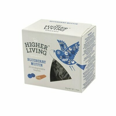 Blueberry Muffin Biodegradable Tea شاي التفاح القابل للتحلل (Box) - Higher Living Organic