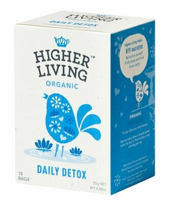 Daily Detox Enveloped Tea الشاي المغلف ديتوكس اليومي (Box) - Higher Living Organic
