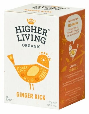 Ginger Kick Tea شاي ركلة الزنجبيل (Box) - Higher Living Organic