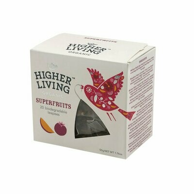 Superfruits Biodegradable Tea الثمار الخارقة شاي (Box) - Higher Living Organic