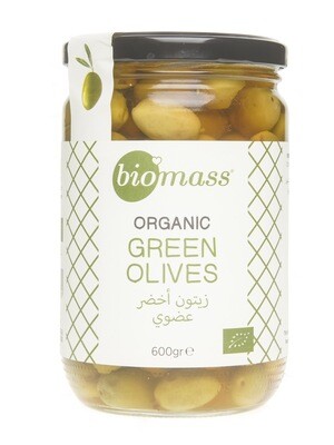 Olives Green Organic زيتون اخضر عضوي (Jar) - Biomass