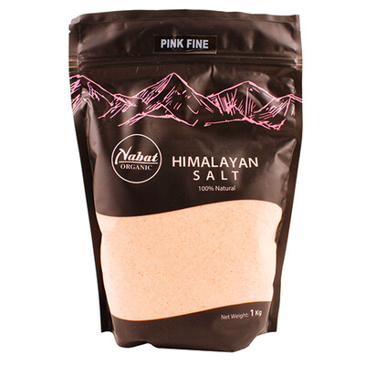 Salt Himalayan Pink Fine ملح الهيمالايا الوردي الناعم (Bag) - Nabat Organic