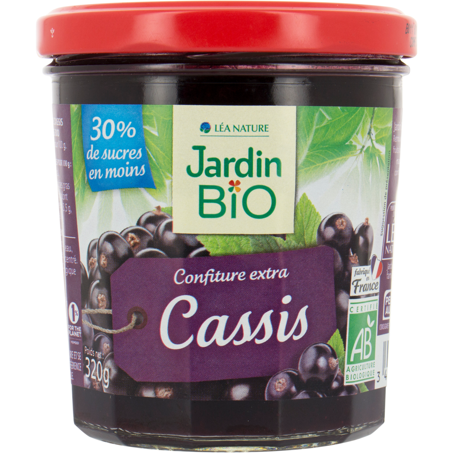 Confiture Biofruit Cassis Bio مربى الكشمش الأسود العضوي (Jar) - Jardin Bio