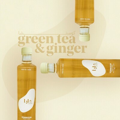 Kombucha Green Tea and Ginger (Bottle) - Shaya