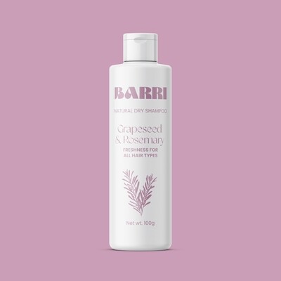 Shampoo Dry Natural Grape-Seed and Rosemary (Bottle) - Barri