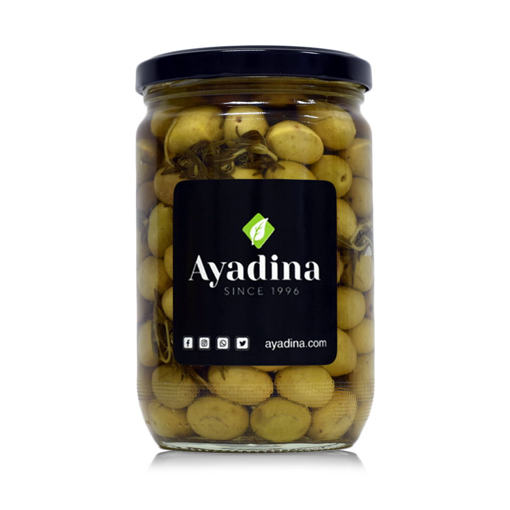 Olives Green with Thyme (Jar) - Ayadina
