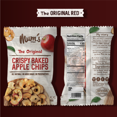 Apple Chips Original Red (Bag) - Mum's Chips