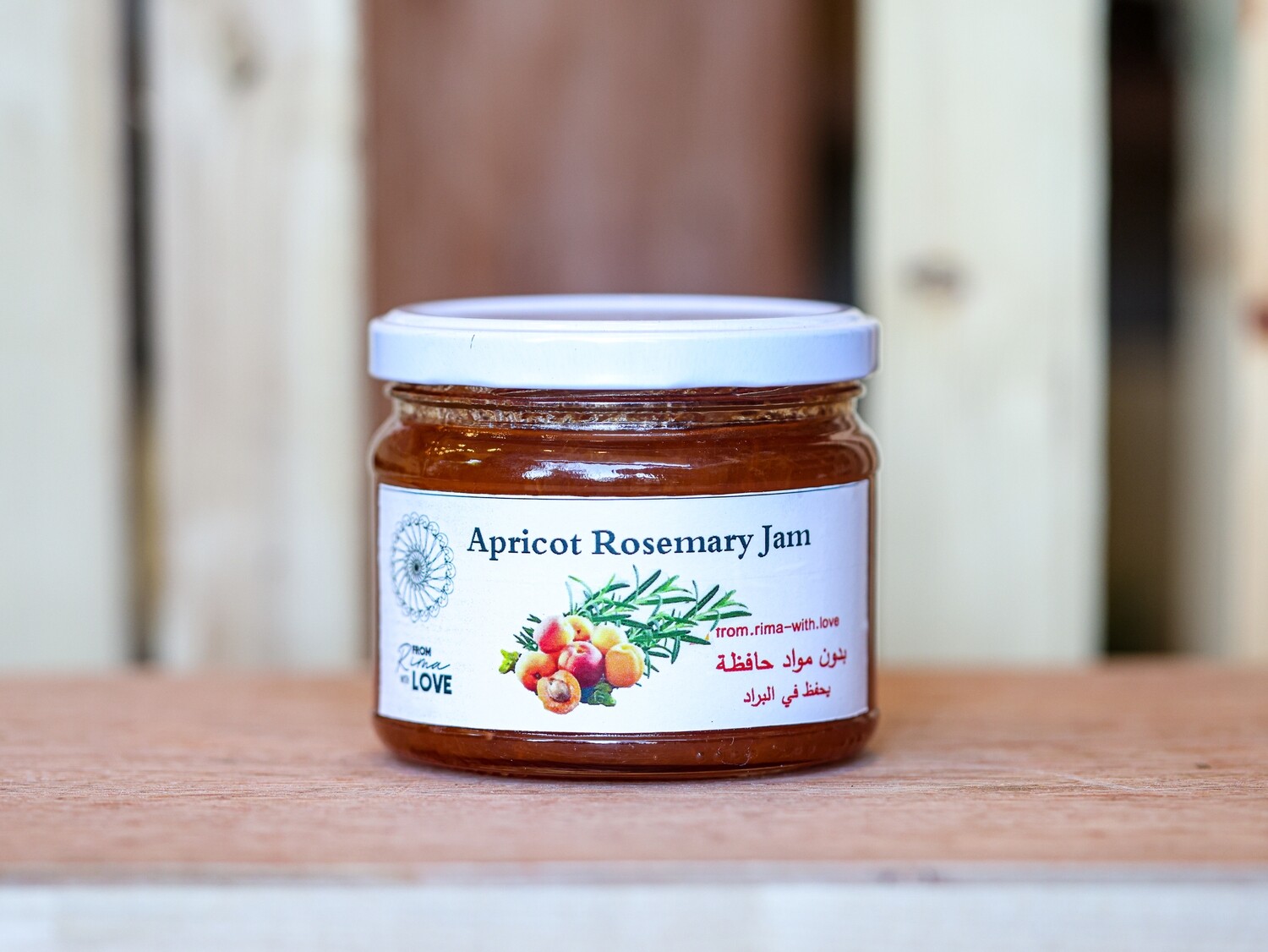 Apricot Rosemary Jam (Jar) - From Rima with Love