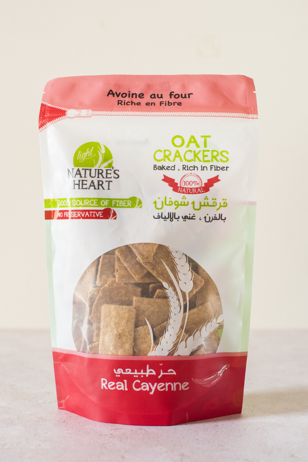 Crackers Oat Cayenne (Bag) - Nature's Heart