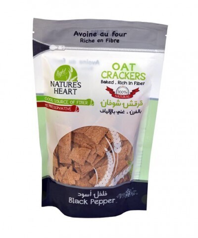 Crackers Oat Black Pepper (Bag) - Nature's Heart