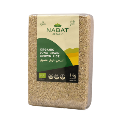 Rice Brown Long Grain Organic (Bag) - Nabat