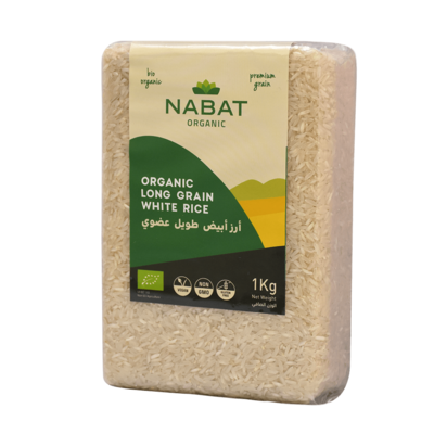 Rice White Long Grain Organic (Bag) - Nabat