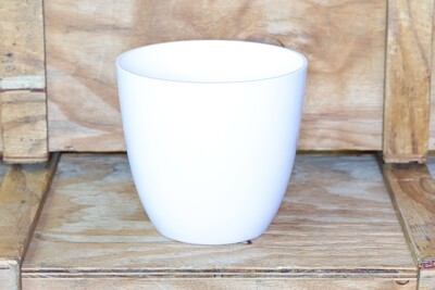 Pot White Oval HI0029 (Pot) - Nature by Marc Beyrouthy