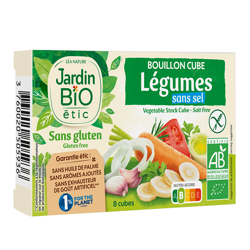 Bouillon Cube Legumes Sans Sel (Box) - Jardin Bio