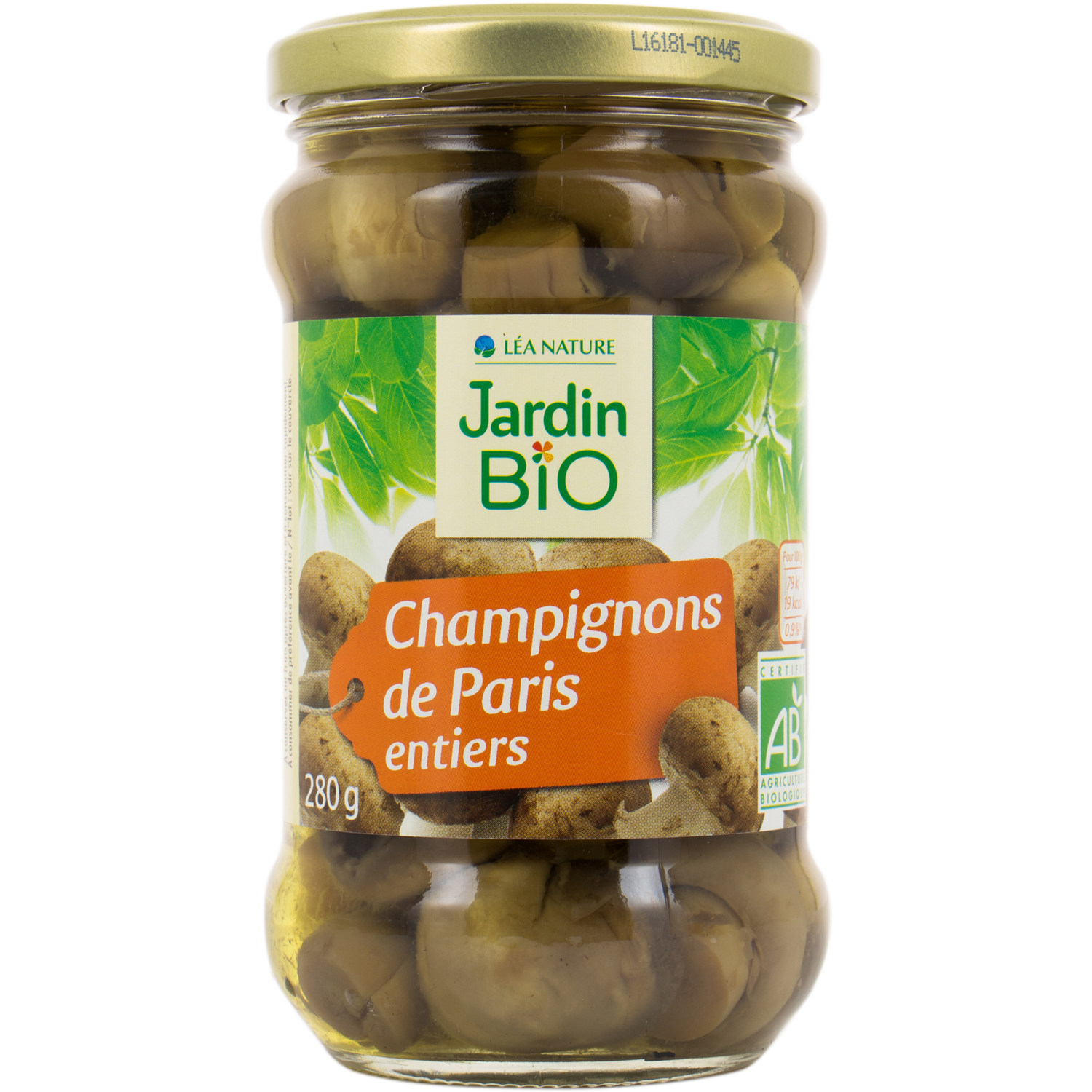 Champignons Paris Entiers (Jar) - Jardin Bio