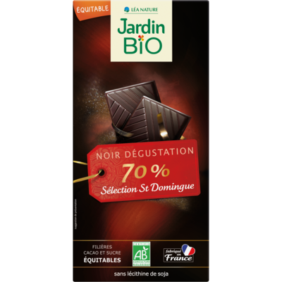 Chocolat Noir Degustation 70% (Bar) - Jardin Bio