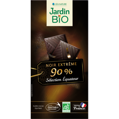 Chocolat Noir Extreme 90% (Bar) - Jardin Bio