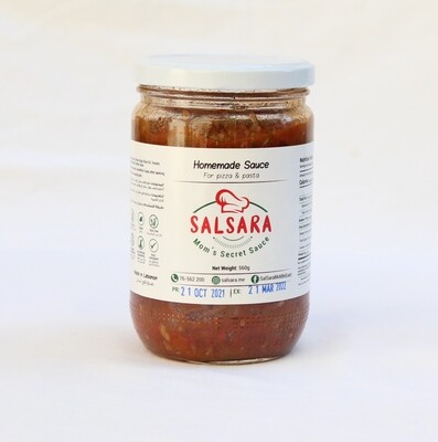 Sauce Tomato Pizza Pasta Regular (Jar) - Salsara