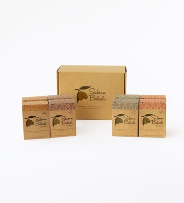 Soap Olive Oil Box of 4 (Box) - Saboun Baladi