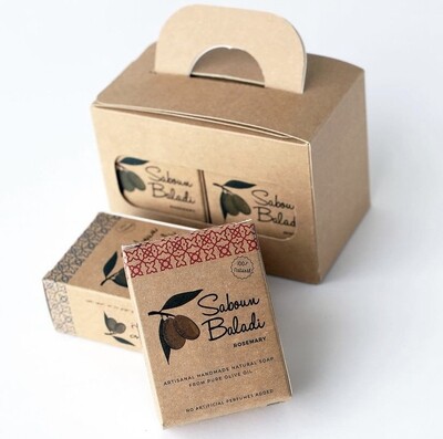 Soap Olive Oil Box of 8 (Box) - Saboun Baladi