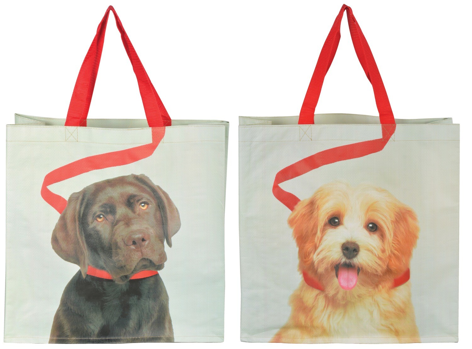Shopping Bag Dog on Leash (Piece) - Furn Art