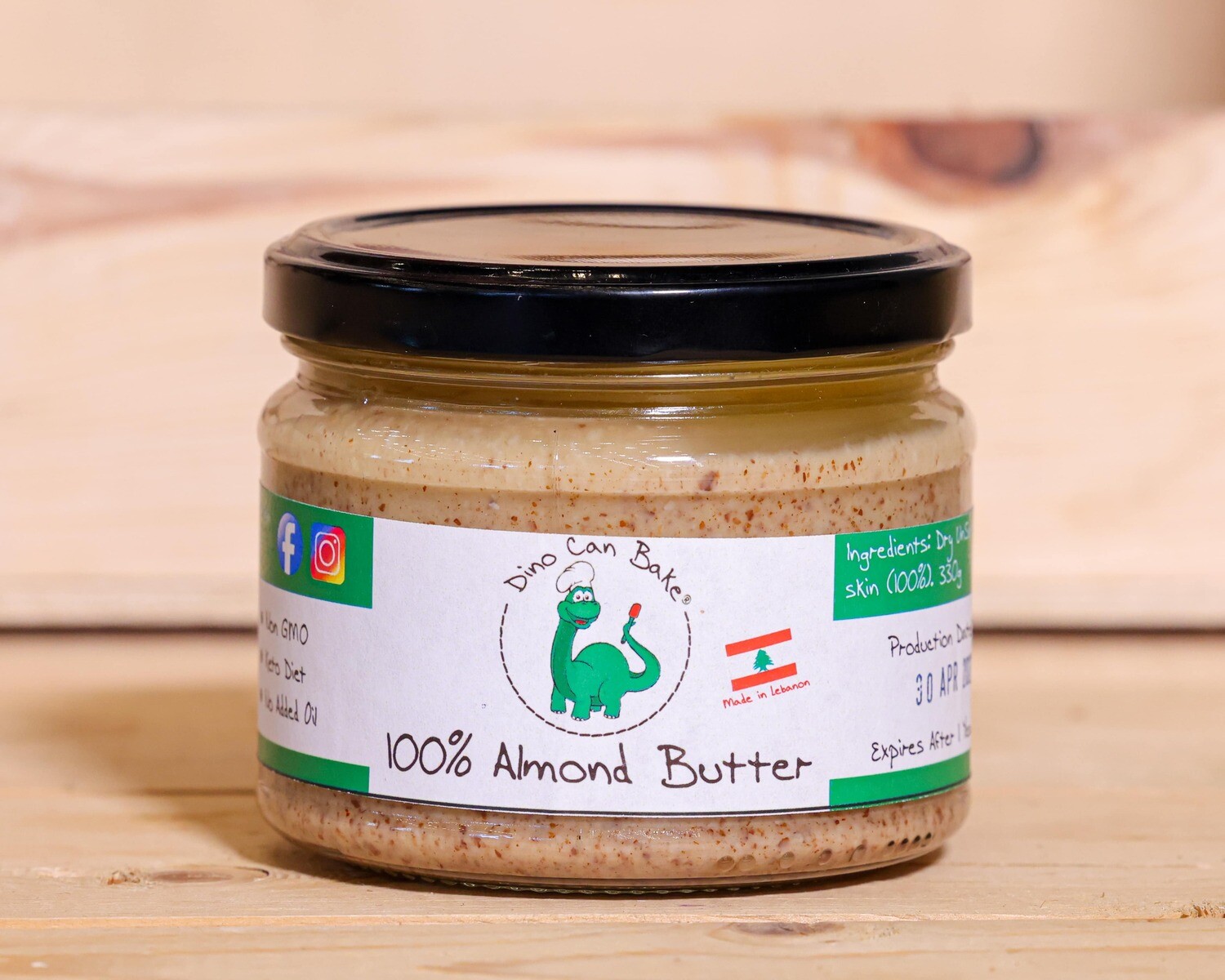 Almond Butter (Jar) - Dino Can Bake