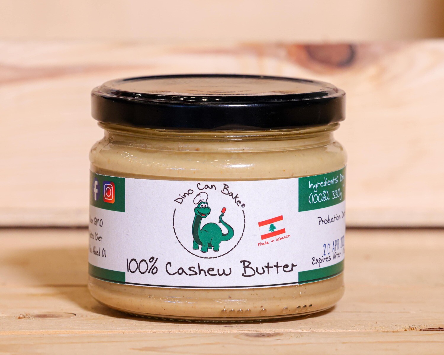 Cashew Butter (Jar) - Dino Can Bake