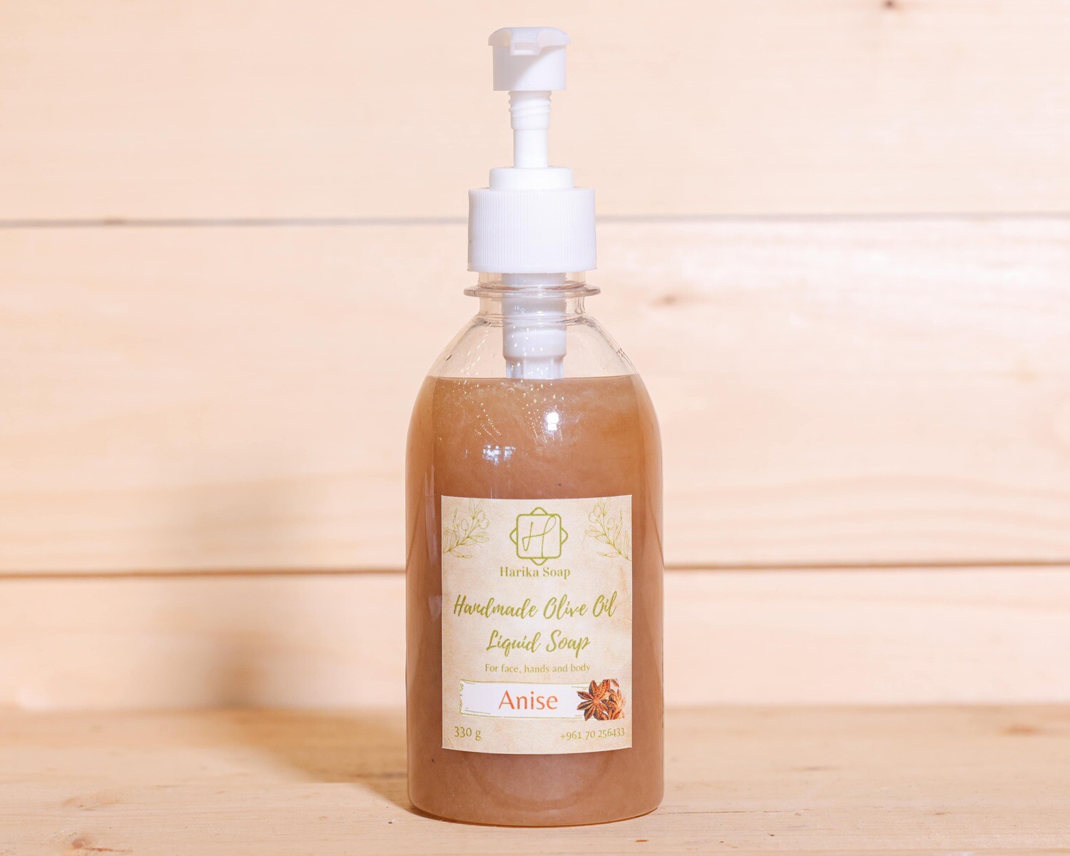 Soap Liquid Olive Oil Anise (Bottle) - Harika Soap
