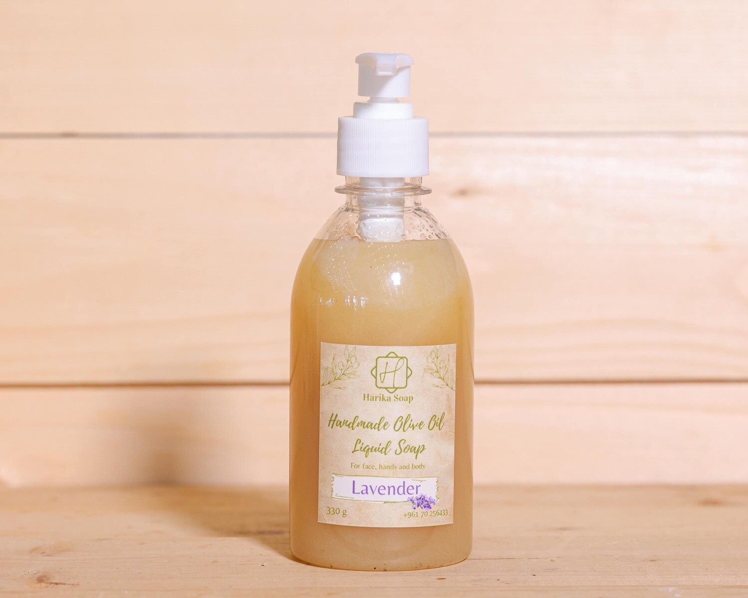 Soap Liquid Olive Oil Lavender (Bottle) - Harika Soap