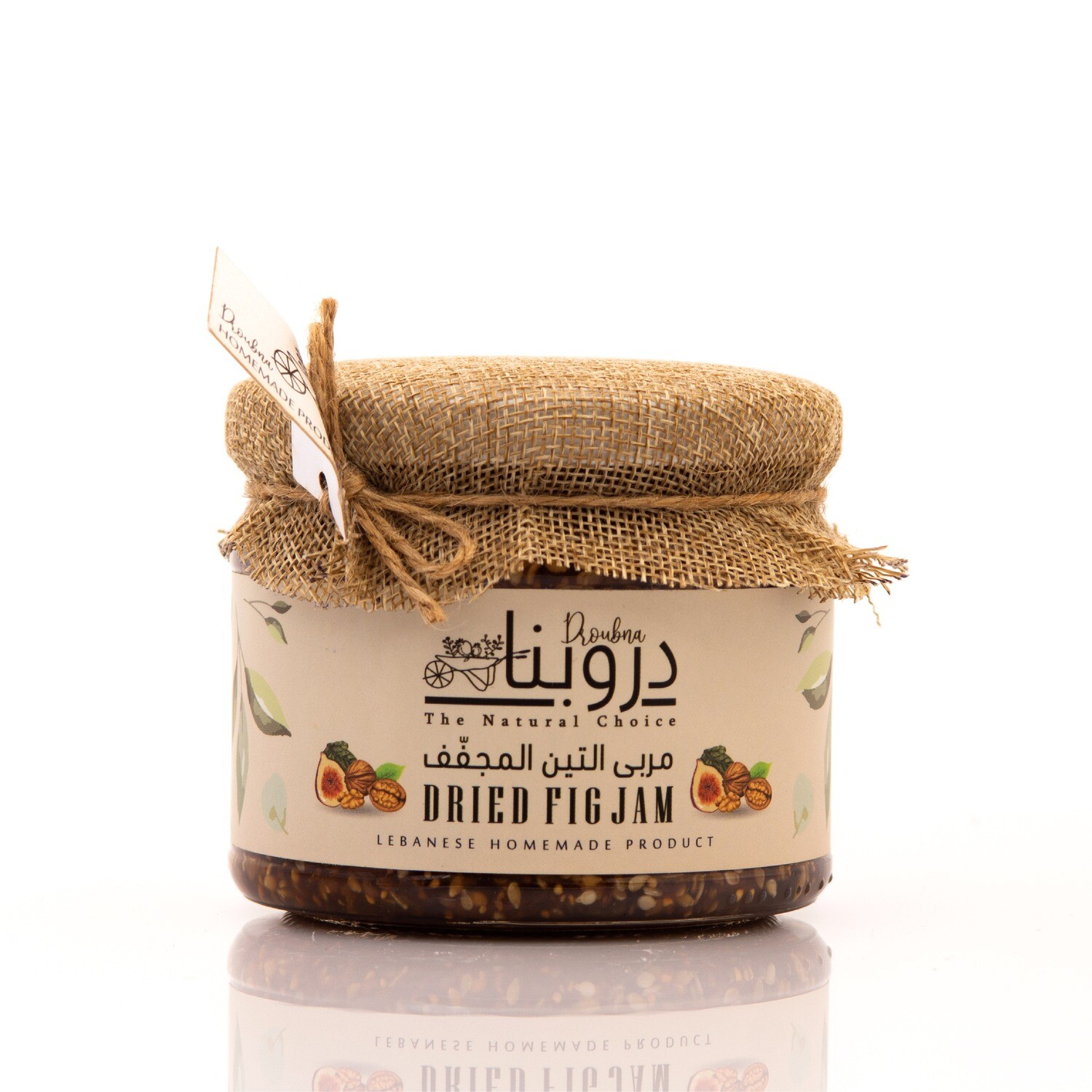 Fig Jam Dried with Walnuts (Jar) - Droubna